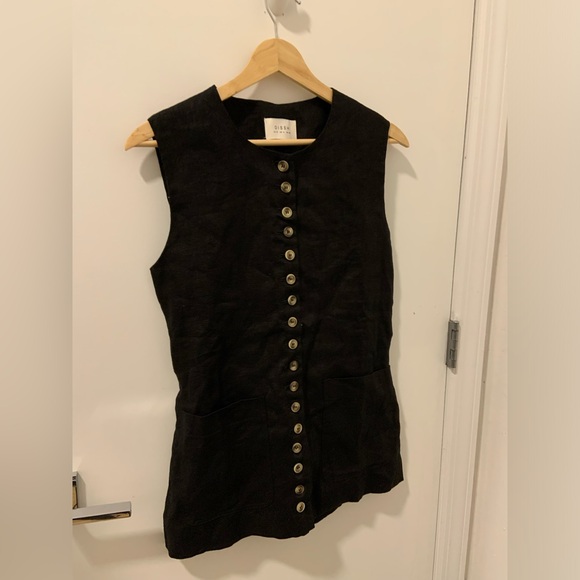 Dissh Tilly Linen vest - size 10 - Picture 5 of 6